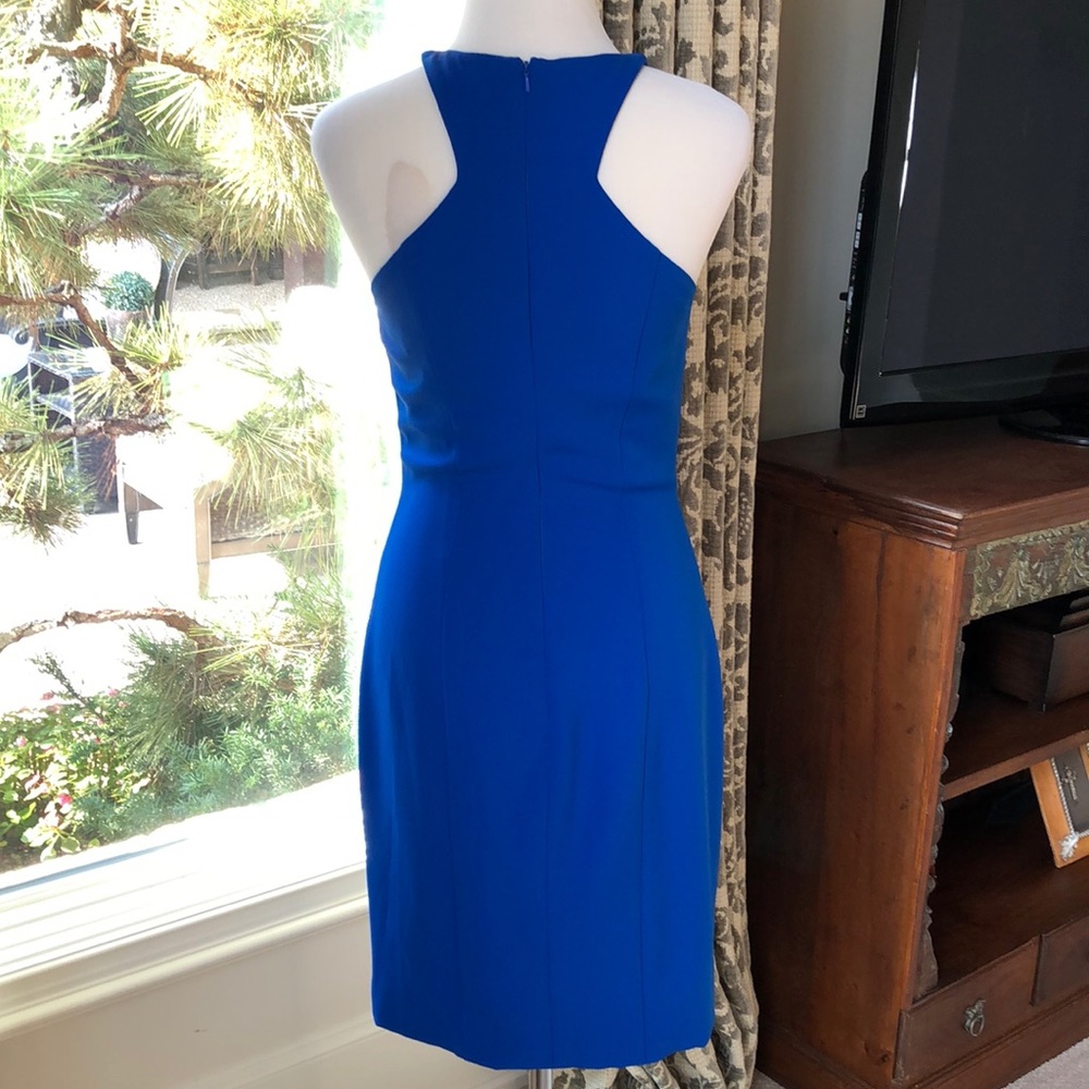 Jovani Royal Blue Grecian Neckline Dress NWOT - Picture 5 of 6